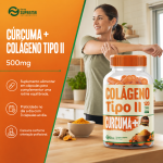Cúrcuma + Colágeno Tipo 2 120 Cápsulas 500mg Premium - Imagem 3