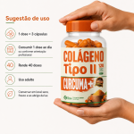 Cúrcuma + Colágeno Tipo 2 120 Cápsulas 500mg Premium - Imagem 7