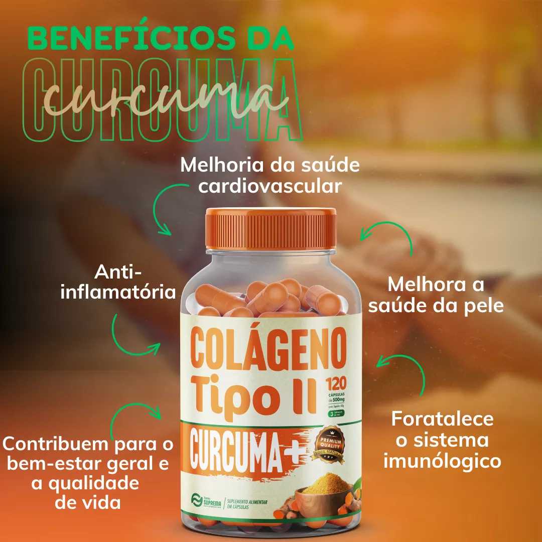 5 Cúrcuma + Colágeno Tipo 2 - 600 Cápsulas 500mg Premium - Imagem 4