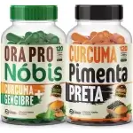 Kit Ora Pro Nobis + Cúrcuma E Gengibre + Pimenta Preta Caps