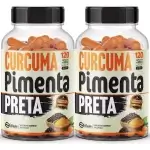 2 Potes Açafrão Plus 240 Cápsulas De 500mg 100% Natural