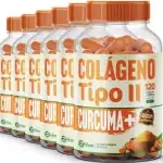 6 Potes Açafrão Plus C/ Colágeno Tipo Premium - Kit 720 Cáps