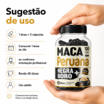 Maca Peruana Negra + Boro 120 Cápsulas 500mg Premium - Imagem 8