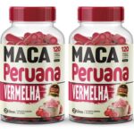 2 Maca Legítima Vermelha 500mg 100% Pura Kit 240 Cáps