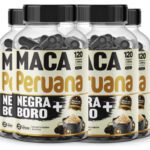 4 Maca Peruana Negra + Boro 480 Cápsulas 500mg Premium