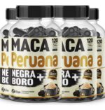 4 Maca Peruana Negra + Boro 480 Cápsulas 500mg Premium