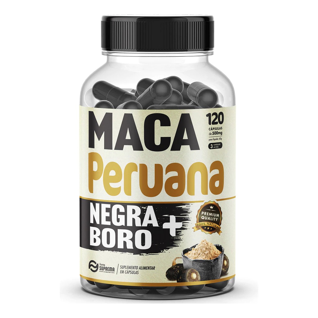 sg-11134201-7renb-m221hfrpqeww3f 1 Maca Peruana Negra + Boro 120 Cápsulas 500mg Premium - Imagem 1
