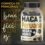5 Maca Peruana Negra + Boro 600 Cápsulas 500mg Premium - Imagem 2
