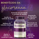 2 Glucomannan + Psyllium 240 Cápsulas 500mg Premium - Imagem 3