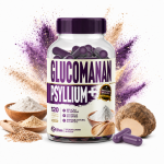Glucomannan + Psyllium 120 Cápsulas 500mg Premium