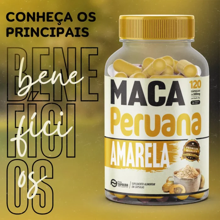 Maca Peruana 120 Capsulas 500 Mg 100% Pura - Imagem 2