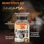 1 Cúrcuma + Pimenta Preta 120 Cápsulas 500mg Premium - Imagem 3