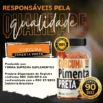 1 Cúrcuma + Pimenta Preta 120 Cápsulas 500mg Premium - Imagem 7