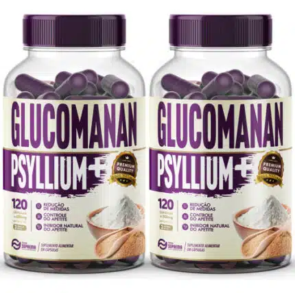 2x Glucomanan + Psyllium 240 Cápsulas 500mg - Forma Suprema