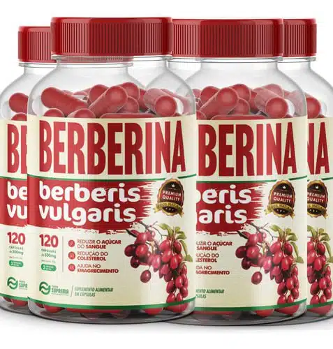 4 Berberina 480 Cápsulas 500mg Premium