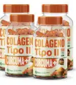 4 Cúrcuma + Colágeno Tipo 2 - 480 Cápsulas 500mg Premium