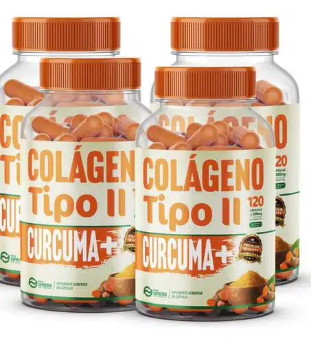 4x Cúrcuma+colageno Tipo 2 Premium Forma Suprema C/ 120 Cáps - Imagem 1