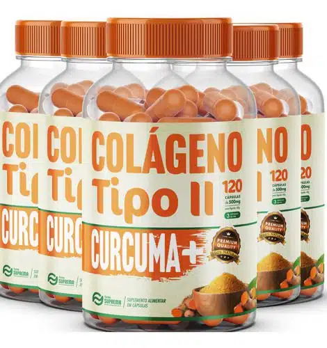 5x Cúrcuma+colageno Tipo 2 Premium Forma Suprema C/ 120 Cáps - Imagem 1