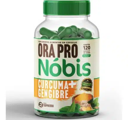 1 Ora Por Nois + Curcuma + Gengibre 120 Capsulas - Suprema