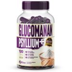 1 Glucomannan + Psyllium 120 Cápsulas 500mg Premium