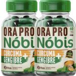 2 Ora-pro-nóbis + Cúrcuma + Gengibre 120 Cápsulas 500mg Premium