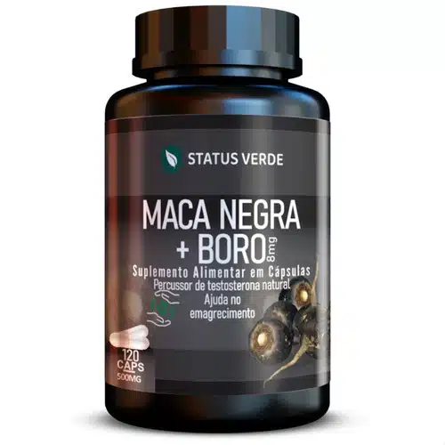 1 Maca Peruana Negra + Boro 500mg 100% Puro Natural 120 Cáps - Imagem 1