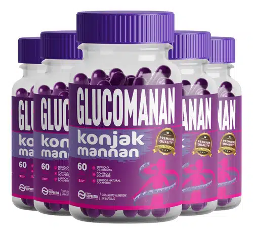 5x Glucomanan 500mg 300 Capsulas Forma Suprema - Imagem 1