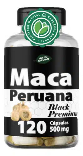 4 Maca Peruana Black Original Premium Pura 480 Cáps 500 Mg
