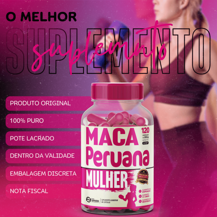 3 Maca Peruana Mulher 360 Cápsulas 500mg Premium - Imagem 4