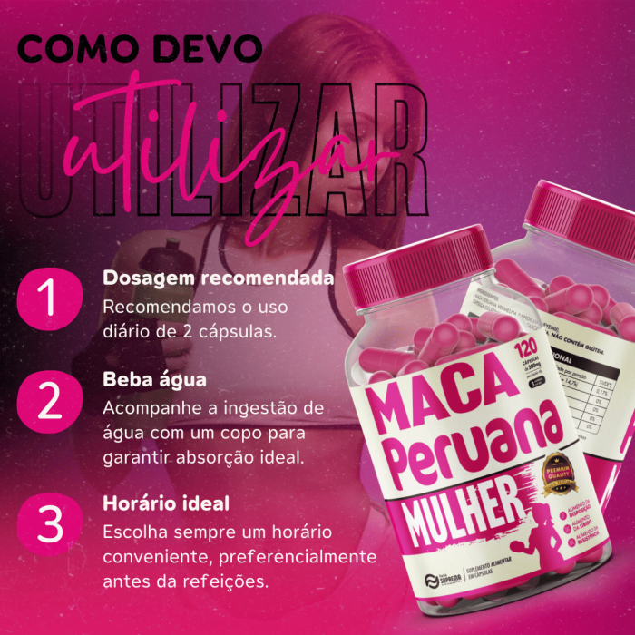 3 Maca Peruana Mulher 360 Cápsulas 500mg Premium - Imagem 5