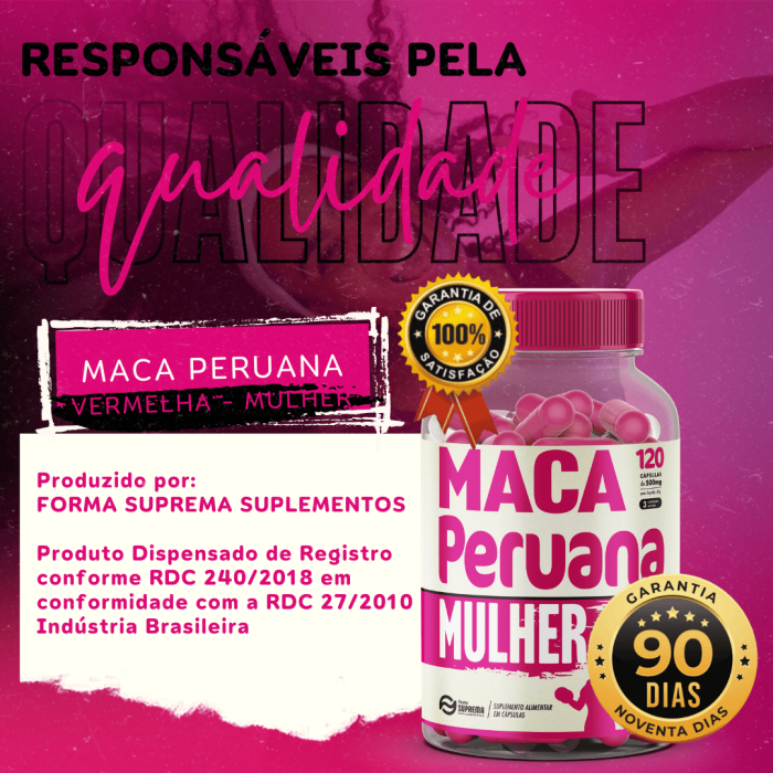 3 Maca Peruana Mulher 360 Cápsulas 500mg Premium - Imagem 6