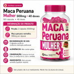 Maca Peruana Mulher 120 Cápsulas 500mg Premium - Imagem 6