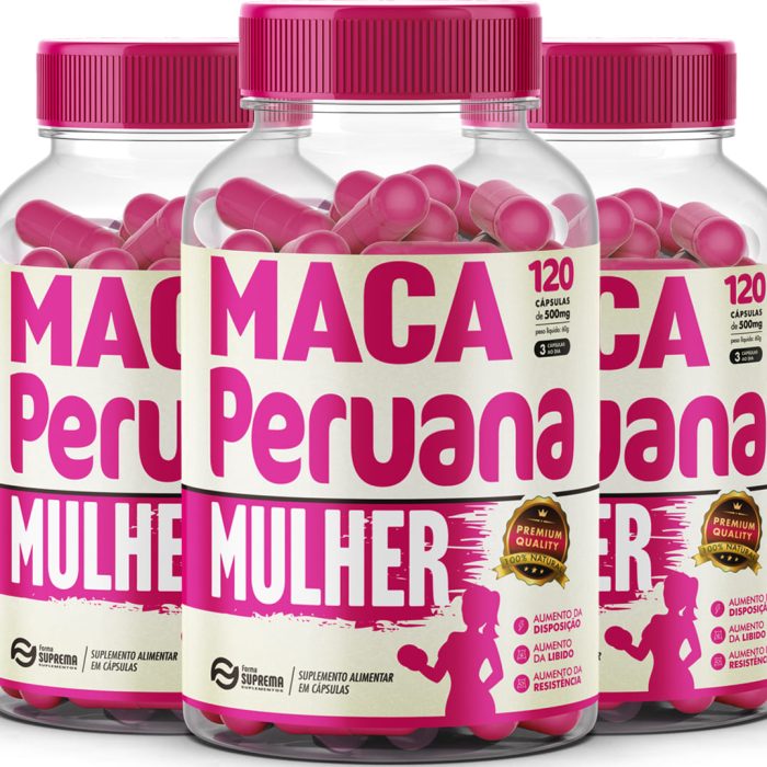 3 Maca Peruana Mulher 360 Cápsulas 500mg Premium - Imagem 1