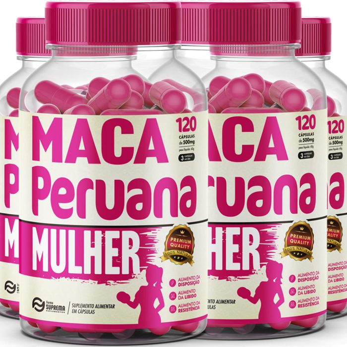 4 Maca Peruana Mulher 480 Cápsulas 500mg Premium - Imagem 1