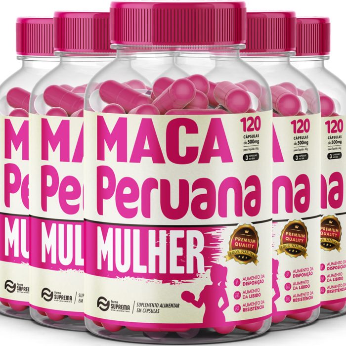 5 Maca Peruana Mulher 600 Cápsulas 500mg Premium - Imagem 1