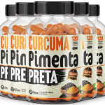 5 Cúrcuma + Pimenta Preta 600 Cápsulas 500mg Premium