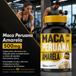Maca Peruana Amarela 120 Cápsulas 500mg Premium - Imagem 3