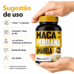 Maca Peruana Amarela 120 Cápsulas 500mg Premium - Imagem 8