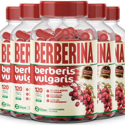 5 Berberina 600 Cápsulas 500mg Premium