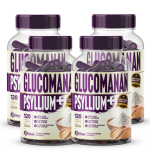 4 Glucomannan + Psyllium 480 Cápsulas 500mg Premium