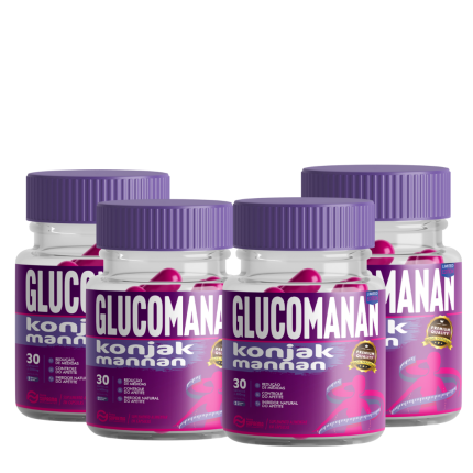 4x Glucomanan 500mg 240 Capsulas Forma Suprema