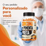 Cúrcuma + Pimenta Preta 120 Cápsulas 500mg Premium - Imagem 2