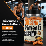 Cúrcuma + Pimenta Preta 120 Cápsulas 500mg Premium - Imagem 3