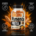 Cúrcuma + Pimenta Preta 120 Cápsulas 500mg Premium - Imagem 5