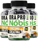 3 Ora-Pro-Nóbis + Cúrcuma + Creatina  500mg 180 Cápsulas Premium
