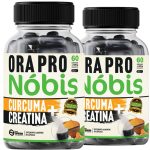 2 Ora-Pro-Nóbis + Cúrcuma + Creatina 120 Cápsulas 500mg Premium