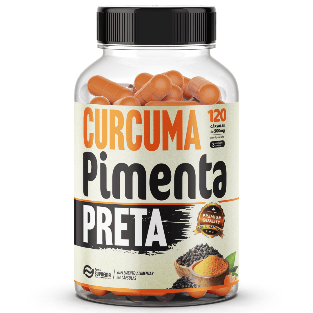 curcuma-pimenta-preta-d 1 Cúrcuma + Pimenta Preta 120 Cápsulas 500mg Premium - Imagem 1