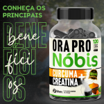 1 Ora-Pro-Nóbis + Cúrcuma+ Creatina 120 Cápsulas 500mg Premium - Imagem 3