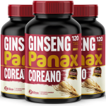 3 Ginseng Panax Coreano 360 Cápsulas 500mg Premium