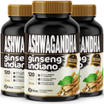 3 Ashwagandha Ginseng Indiano 360 Cápsulas 500mg Premium